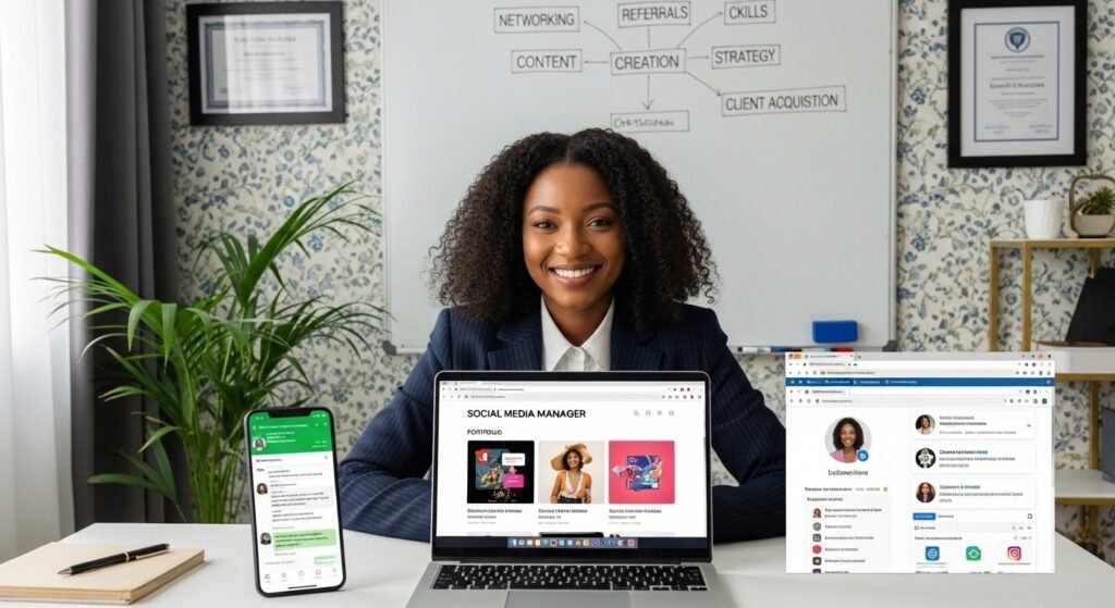 how to market yourself as a social media manager in Nigeria compressed