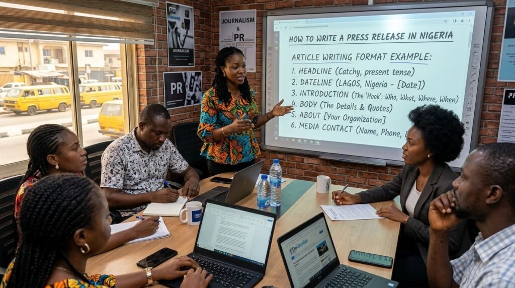 How to Write a Press Release in Nigeria? Article Format Examples 3 How to Write a Press Release in Nigeria?