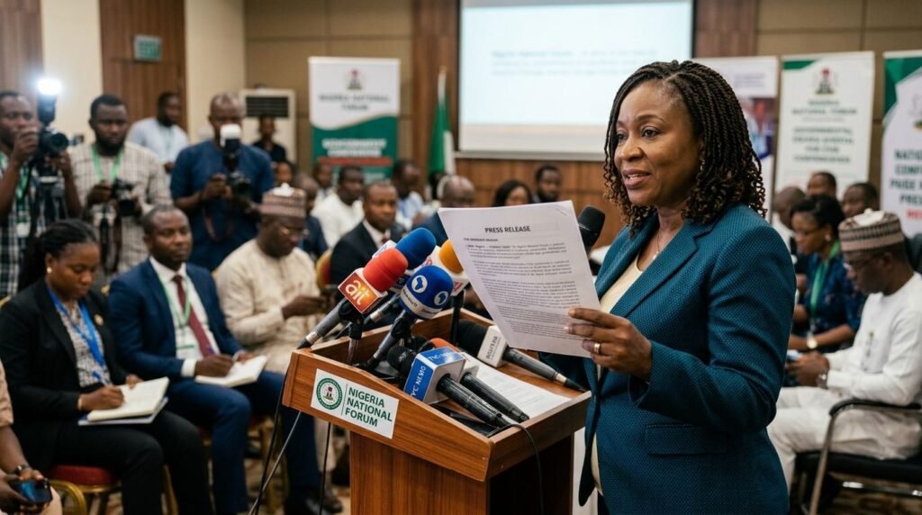 What is the First Sentence of a Press Release in Nigeria?