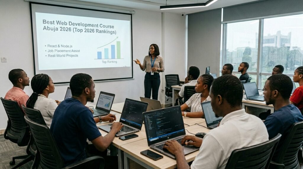 Best Web Development Course Abuja 2026 (Online, Free, for Beginers) 3 Best Web Development Course Abuja 2026 (Top 2026 Rankings)