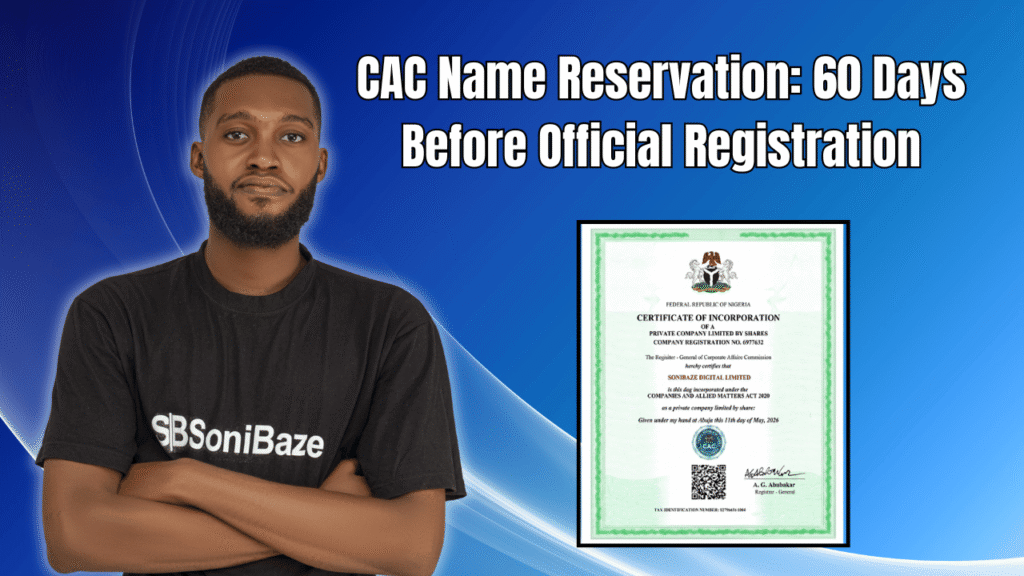 CAC Name Reservation 60 Days Before Official Registration