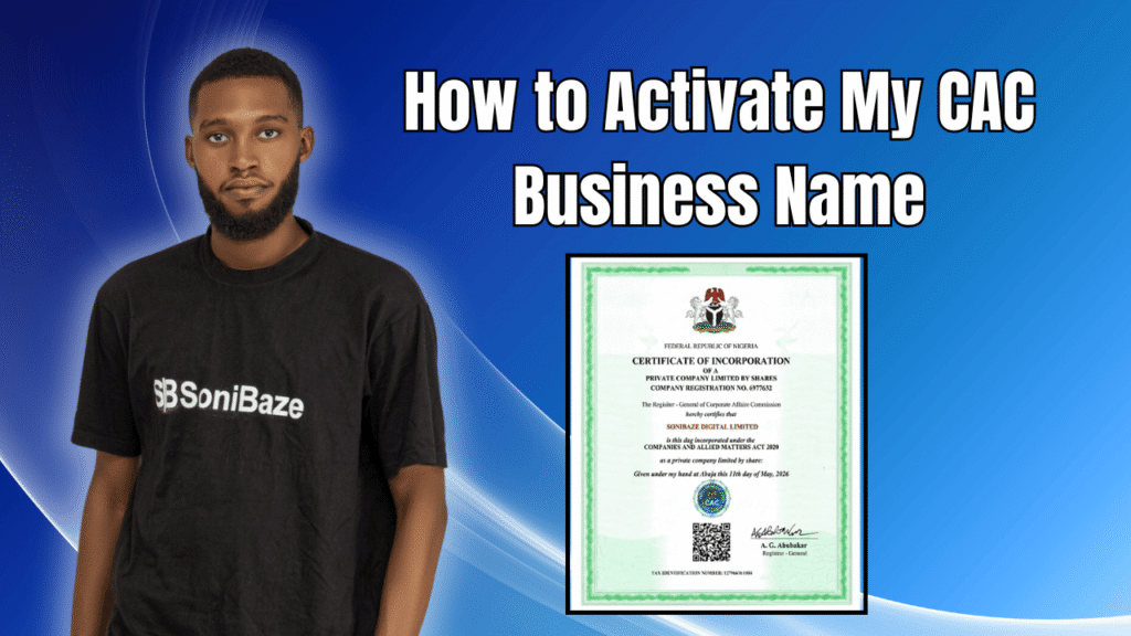 How to Activate My CAC Business Name