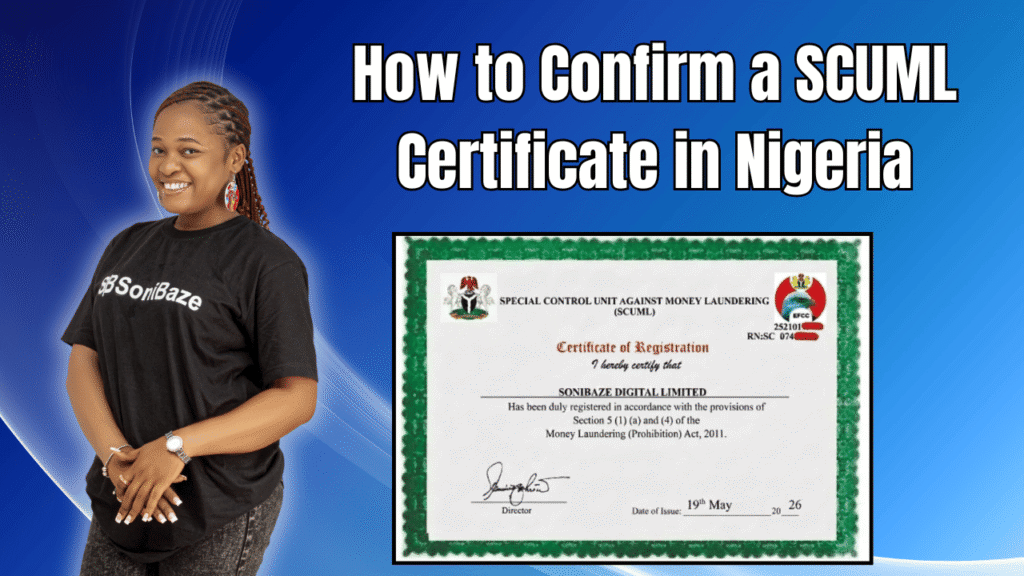 How to Confirm a SCUML Certificate in Nigeria