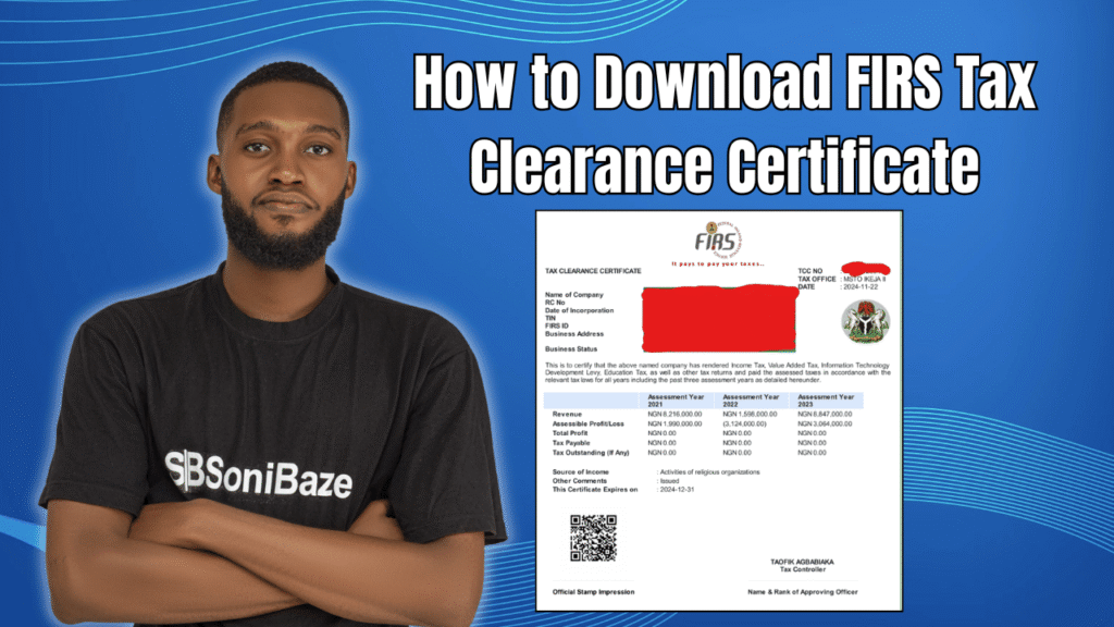 How to Download FIRS Tax Clearance Certificate? 4+ Portal Steps 2 How to Download FIRS Tax Clearance Certificate