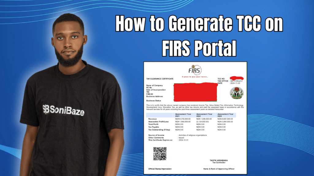 How to Generate TCC on FIRS Portal? 5+ Steps Online for Clearance 2 How to Generate TCC on FIRS Portal